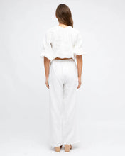 Load image into Gallery viewer, LINEN TIE NECKLINE CO-ORD TOP
