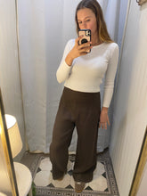 Load image into Gallery viewer, LINEN CO-ORD PANTS - CHOC
