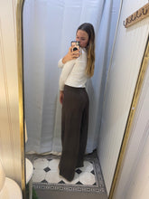 Load image into Gallery viewer, LINEN CO-ORD PANTS - CHOC
