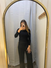 Load image into Gallery viewer, LINEN CO-ORD PANTS - BLACK
