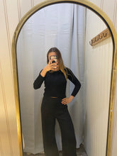 Load image into Gallery viewer, LINEN CO-ORD PANTS - BLACK
