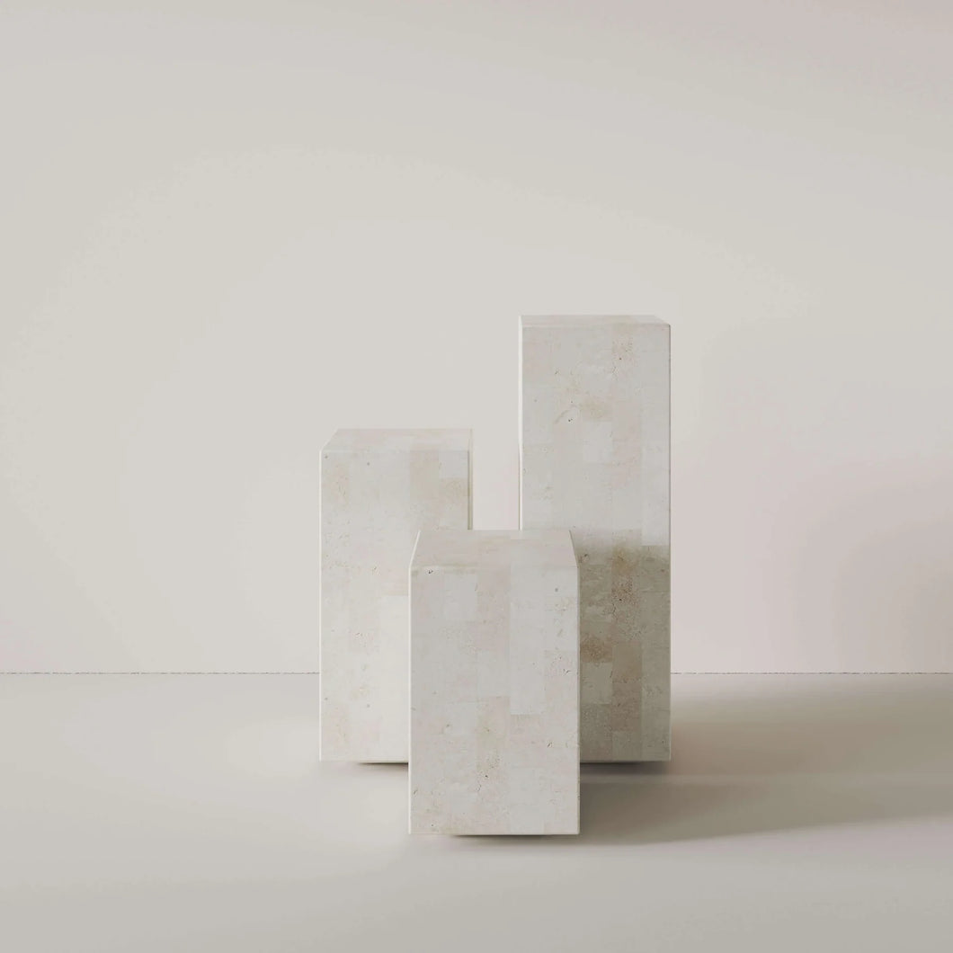 Fossil Stone Plinth by Engold