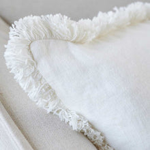 Load image into Gallery viewer, Luca® Boho Linen Cushion - Off White
