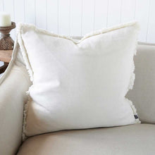 Load image into Gallery viewer, Luca® Boho Linen Cushion - Off White
