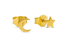 Load image into Gallery viewer, 18K Gold Vermeil Galaxy Studs
