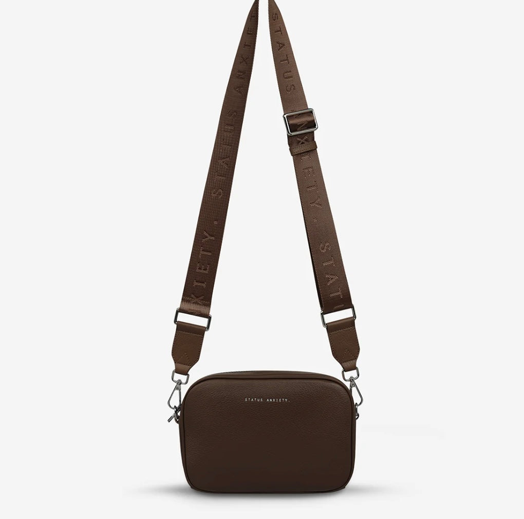 Plunder Bag With Webbed Strap - Cocoa