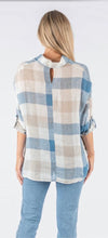 Load image into Gallery viewer, Nina Checkered Linen Shirt
