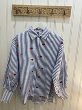 Load image into Gallery viewer, Blue Striped Lover Blouse
