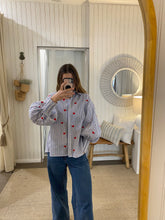 Load image into Gallery viewer, Blue Striped Lover Blouse
