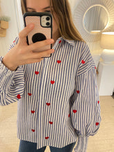 Load image into Gallery viewer, Blue Striped Lover Blouse
