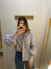 Load image into Gallery viewer, Blue Striped Lover Blouse
