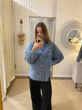 Load image into Gallery viewer, Belle Denim Pleated Shirt
