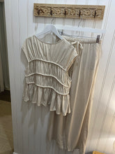 Load image into Gallery viewer, Oatmeal Cotton Pant Set
