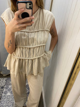 Load image into Gallery viewer, Oatmeal Cotton Pant Set
