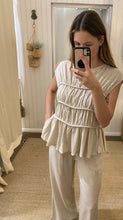 Load image into Gallery viewer, Oatmeal Cotton Pant Set
