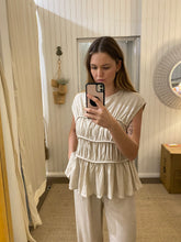 Load image into Gallery viewer, Oatmeal Cotton Pant Set
