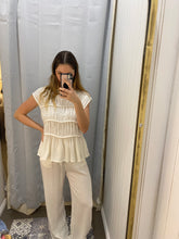 Load image into Gallery viewer, White Cotton Pant Set

