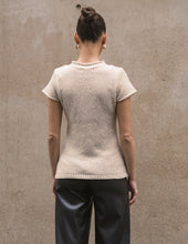 Load image into Gallery viewer, Fitted Short Sleeves Knit Top
