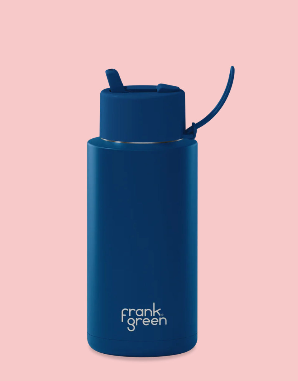 Ceramic Reusable Bottle - 34oz/1000ml - Deep Ocean