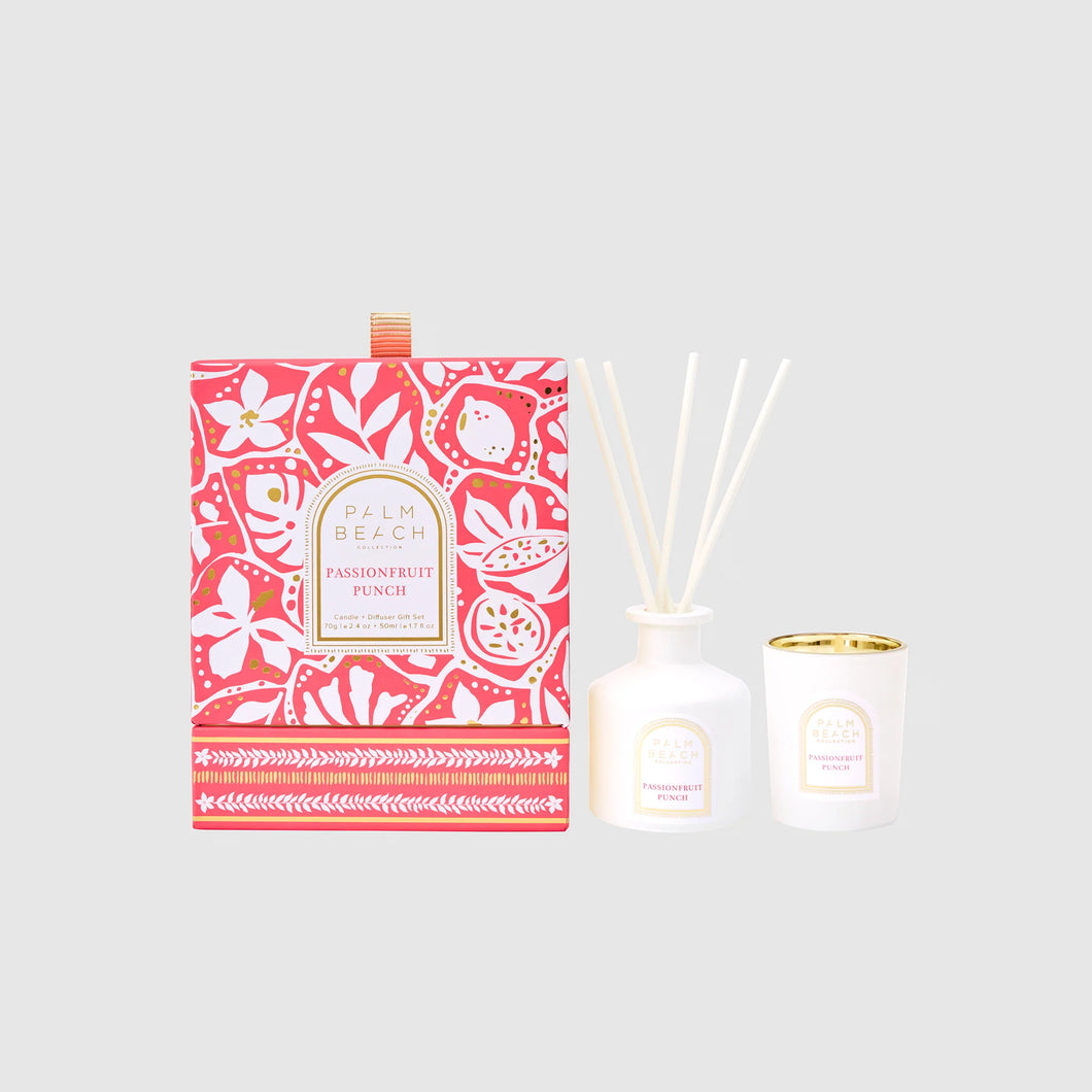 PASSIONFRUIT PUNCH MINI CANDLE + DIFFUSER SET