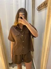 Load image into Gallery viewer, Chocolate Denim Short Set

