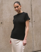 Load image into Gallery viewer, FITTED KNIT TOP - BLACK
