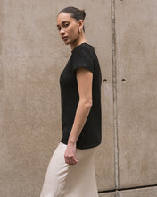 Load image into Gallery viewer, FITTED KNIT TOP - BLACK
