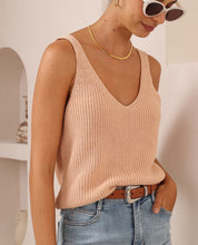 Load image into Gallery viewer, Apricot Knit Cami Singlet
