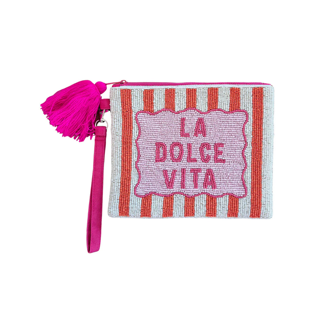 BEADED LA DOLCE VITA PURSE