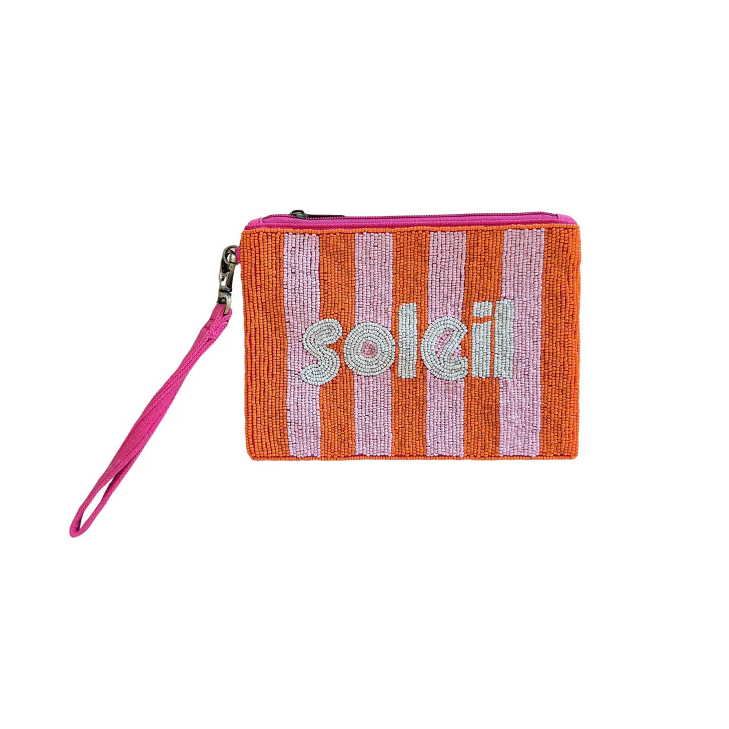 BEADED POUCH - SOLEIL