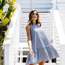 Load image into Gallery viewer, Annie Dress - Navy Gingham
