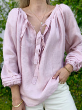 Load image into Gallery viewer, Sammie Smock Top Pink
