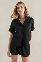 Load image into Gallery viewer, Little Lies Bronte Linen Shorts Black
