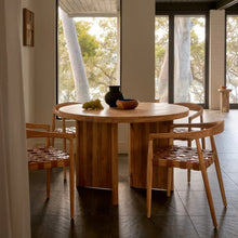 Load image into Gallery viewer, LARAH LEATHER &amp; TEAK CHAIR - TAN
