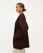 Load image into Gallery viewer, Chocolate Oversized Knit Cardigan
