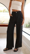 Load image into Gallery viewer, Little Lies Jude Linen Pant - Black
