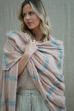 Load image into Gallery viewer, Skye Scarf/Sarong Pink &amp; Grey Stripe
