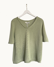 Load image into Gallery viewer, Scoop Neck Spring Knit - Sage
