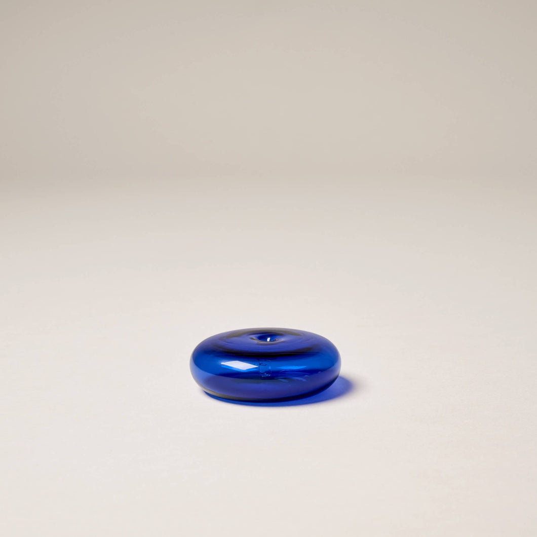 Glass Vessel Incense Holder - COBALT