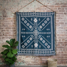 Load image into Gallery viewer, &#39;Blue Moon&#39; Woven Picnic Rug/Throw: Regular 130x160cm
