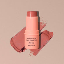 Load image into Gallery viewer, SPF 50 Natural Lip &amp; Cheek Tint: Rose

