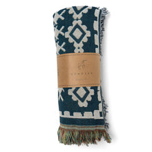 Load image into Gallery viewer, &#39;Blue Moon&#39; Woven Picnic Rug/Throw: Regular 130x160cm
