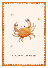 Load image into Gallery viewer, Greeting Card - Con-Crab-ulations
