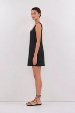 Load image into Gallery viewer, Eve Cotton Lace Mini Dress - Black
