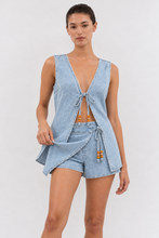 Load image into Gallery viewer, Hayley Denim Skort Set
