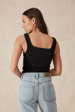 Load image into Gallery viewer, Zaeli Contour Rib Square Neck Tank
