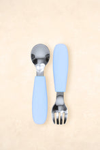 Load image into Gallery viewer, Silicone Cutlery Set: Pastel Sky
