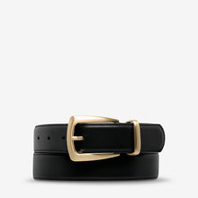 Load image into Gallery viewer, Some Time Later Belt - Black Nappa/Gold
