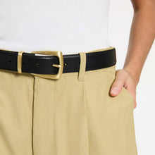 Load image into Gallery viewer, Some Time Later Belt - Black Nappa/Gold
