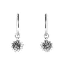 Load image into Gallery viewer, Sterling Silver Delicate Sunflower Sleepers
